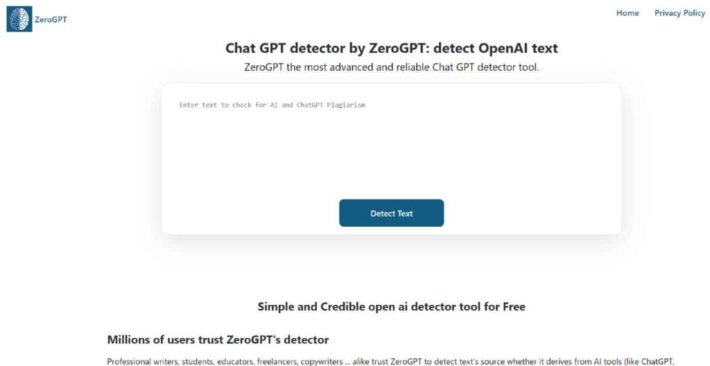 zerogpt ai detection tool